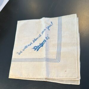 Vintage Dodgers Crying Handkerchief